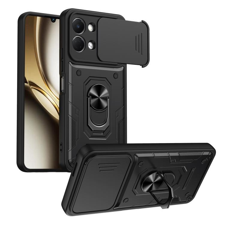 Nanshan Armor Sliding Camshield Ring Holder Phone Case, For Tecno Spark Go 2 / Pop 10, For Tecno Pova Curve 2 5G, For Tecno Spark Go 3 / Pop 20, For Tecno Camon 50, For Tecno Spark 40C, For Tecno Spark 40 Pro+ 4G, For Tecno Spark 40 Pro 4G             ...