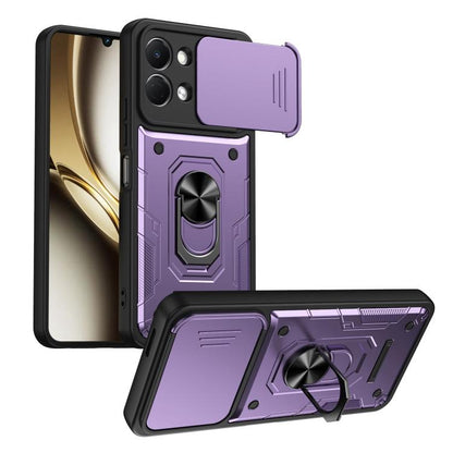 Nanshan Armor Sliding Camshield Ring Holder Phone Case, For Tecno Spark Go 2 / Pop 10, For Tecno Pova Curve 2 5G, For Tecno Spark Go 3 / Pop 20, For Tecno Camon 50, For Tecno Spark 40C, For Tecno Spark 40 Pro+ 4G, For Tecno Spark 40 Pro 4G             ...