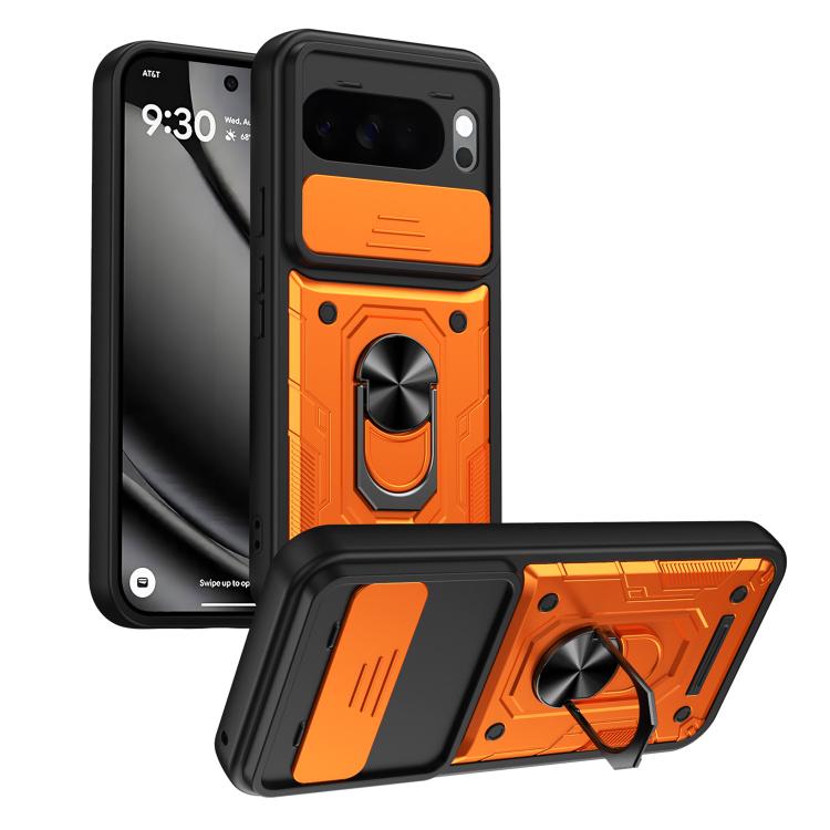 Nanshan Armor Sliding Camshield Ring Holder Phone Case, For Google Pixel 11 Pro XL, For Google Pixel 11 / 11 Pro, For Google Pixel 10 Pro XL, For Google Pixel 10 / 10 Pro