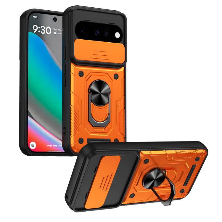 Nanshan Armor Sliding Camshield Ring Holder Phone Case, For Google Pixel 11 Pro XL, For Google Pixel 11 / 11 Pro, For Google Pixel 10 Pro XL, For Google Pixel 10 / 10 Pro