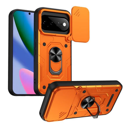 Nanshan Armor Sliding Camshield Ring Holder Phone Case, For Google Pixel 11 Pro XL, For Google Pixel 11 / 11 Pro, For Google Pixel 10 Pro XL, For Google Pixel 10 / 10 Pro