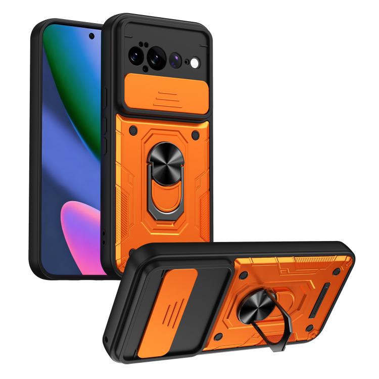 Nanshan Armor Sliding Camshield Ring Holder Phone Case, For Google Pixel 11 Pro XL, For Google Pixel 11 / 11 Pro, For Google Pixel 10 Pro XL, For Google Pixel 10 / 10 Pro