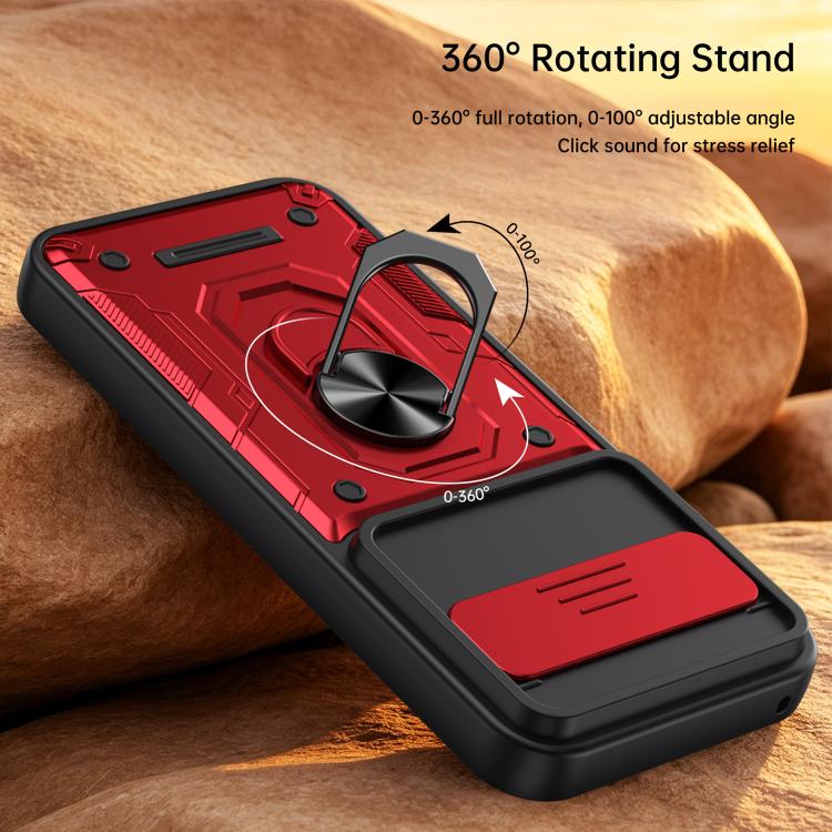 Nanshan Armor Sliding Camshield Ring Holder Phone Case, For Google Pixel 11 Pro XL, For Google Pixel 11 / 11 Pro, For Google Pixel 10 Pro XL, For Google Pixel 10 / 10 Pro