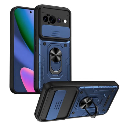 Nanshan Armor Sliding Camshield Ring Holder Phone Case, For Google Pixel 11 Pro XL, For Google Pixel 11 / 11 Pro, For Google Pixel 10 Pro XL, For Google Pixel 10 / 10 Pro