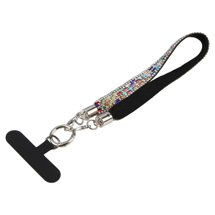 Sparkling Rhinestone Phone Charm Strap with Tether Pad