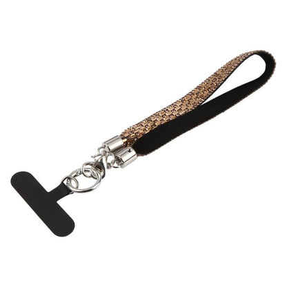 Sparkling Rhinestone Phone Charm Strap with Tether Pad