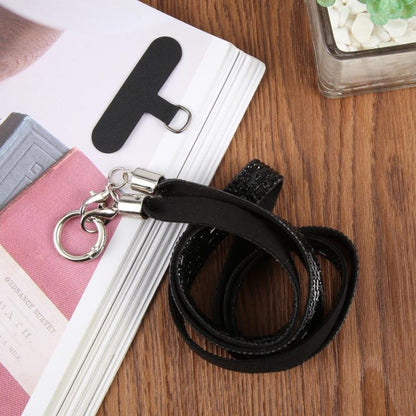Sparkling Rhinestone Phone Lanyard with Pad