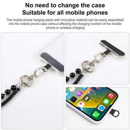 Sparkling Rhinestone Pearl Phone Lanyard with Detachable Crystal Beads