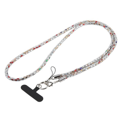 Flashing Square Phone Long Lanyard with Pad