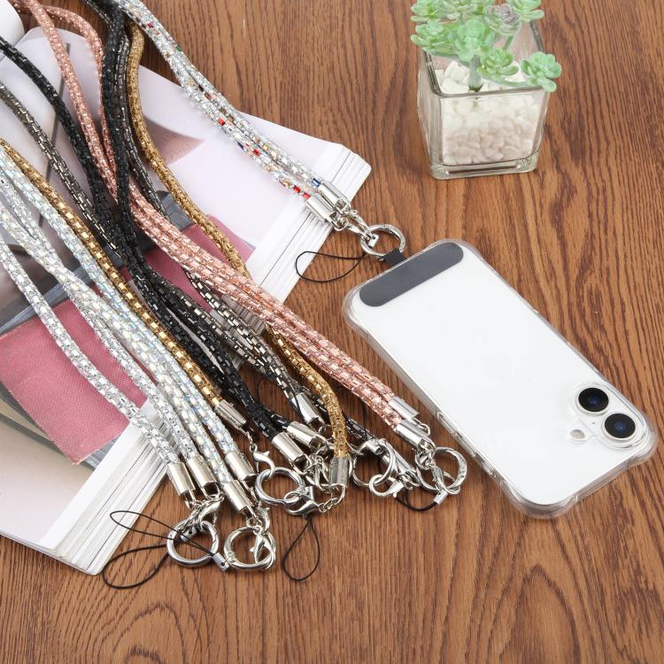 Flashing Square Phone Long Lanyard with Pad