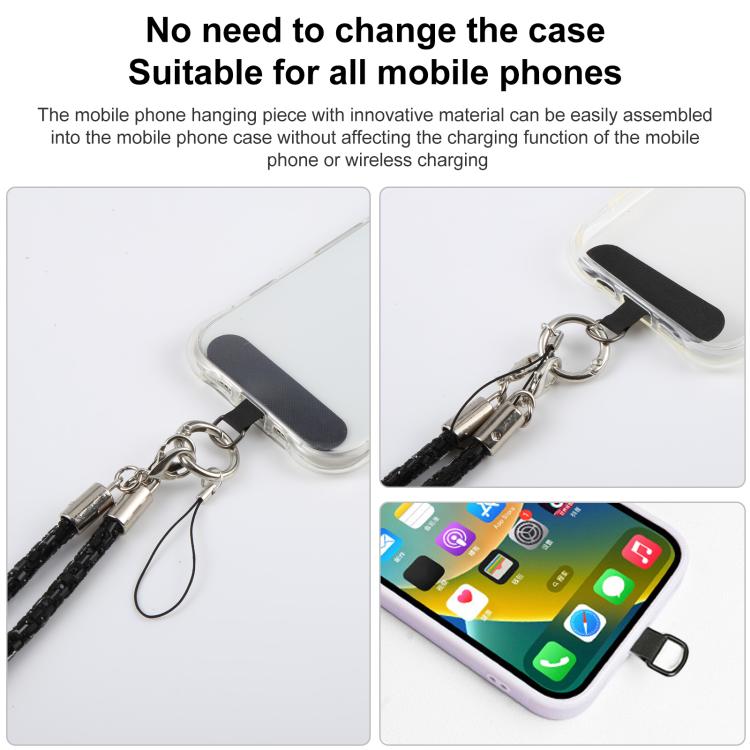 Flashing Square Phone Long Lanyard with Pad