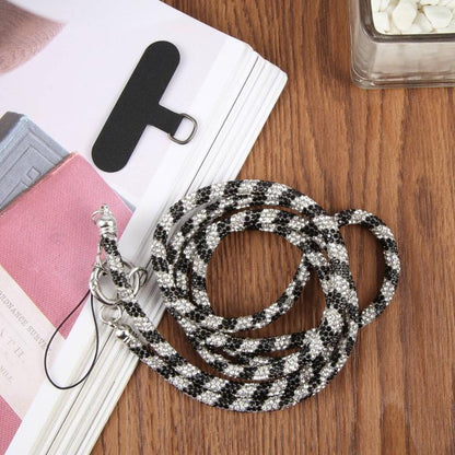 Sparkling Rhinestone Studded Long Phone Strap