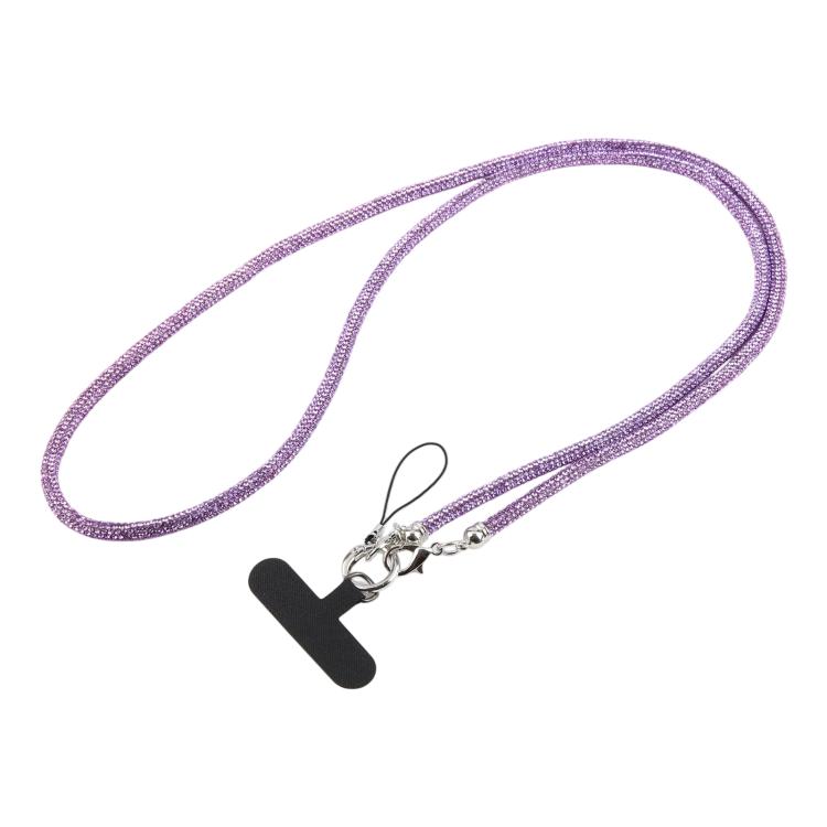 Sparkling Rhinestone Studded Long Phone Strap