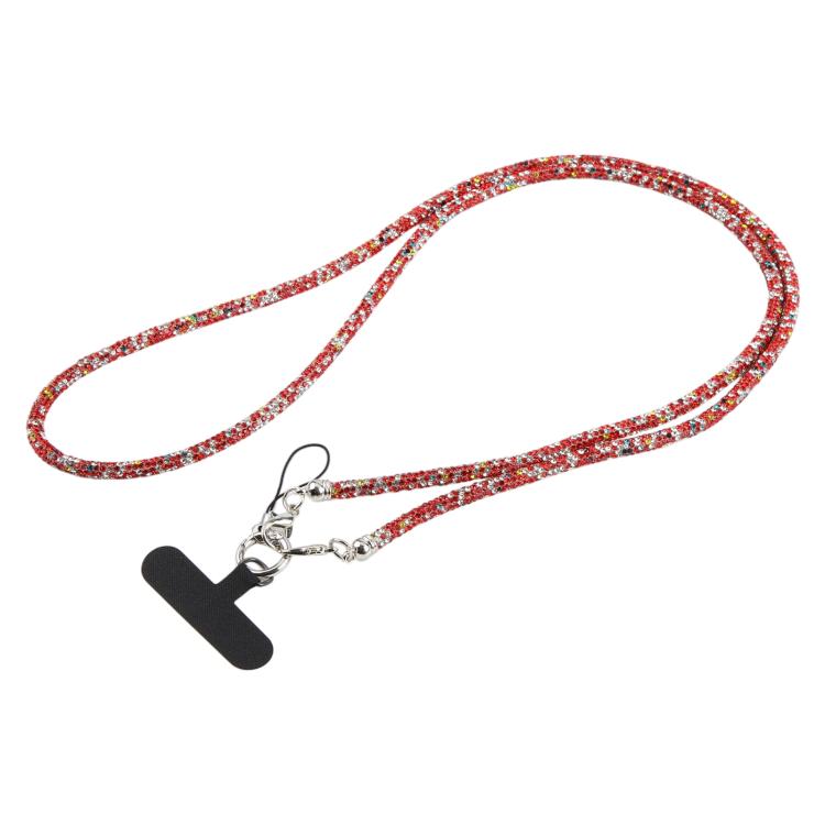 Sparkling Rhinestone Studded Long Phone Strap