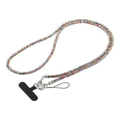Sparkling Rhinestone Studded Long Phone Strap
