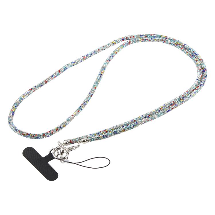 Sparkling Rhinestone Studded Long Phone Strap