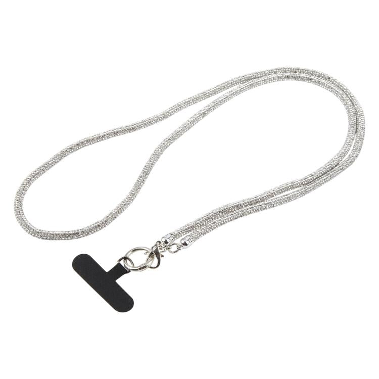 Sparkling Rhinestone Studded Long Phone Strap