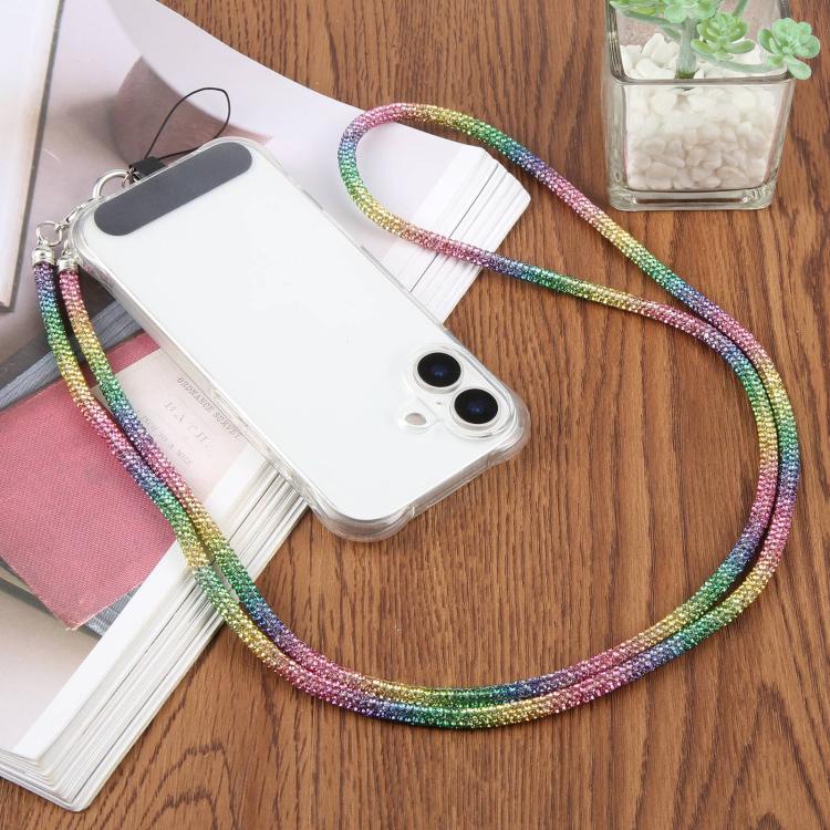 Sparkling Rhinestone Studded Long Phone Strap