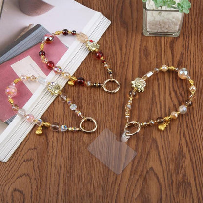 Diamond Encrusted Lucky Cat Phone Lanyard