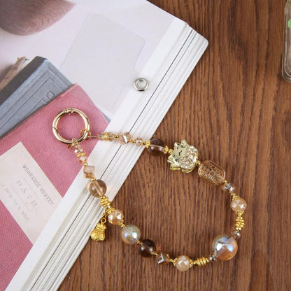 Diamond Encrusted Lucky Cat Phone Lanyard