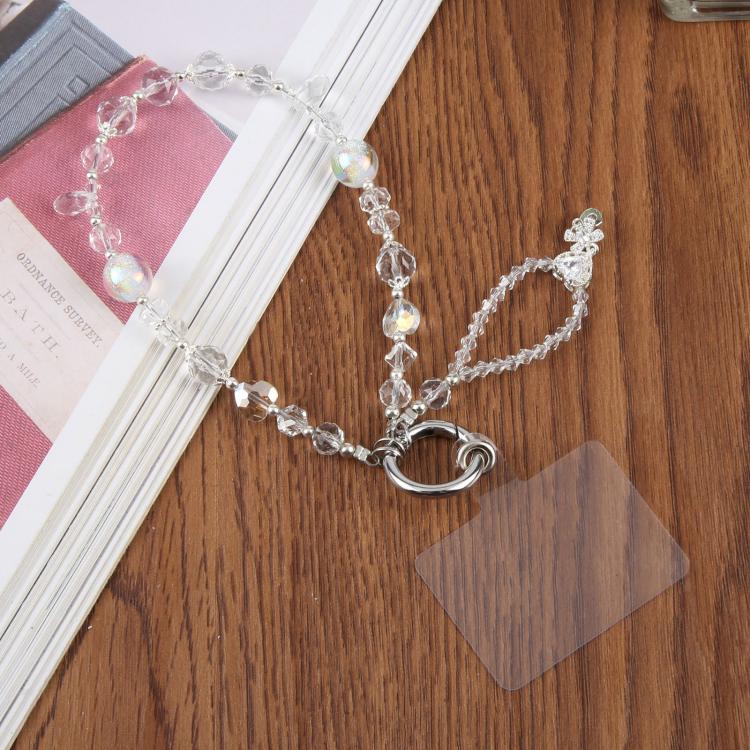 Diamond Heart Bow Phone Strap