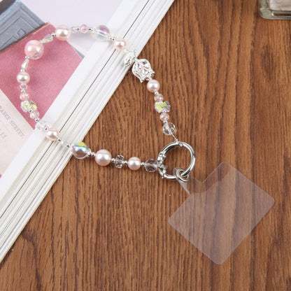 Tulip Flower Beaded Chain Phone Lanyard