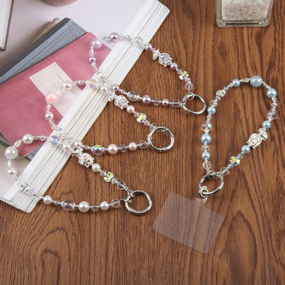 Tulip Flower Beaded Chain Phone Lanyard