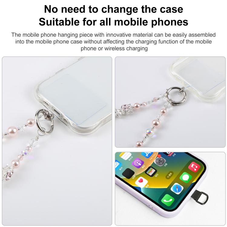 Tulip Flower Beaded Chain Phone Lanyard