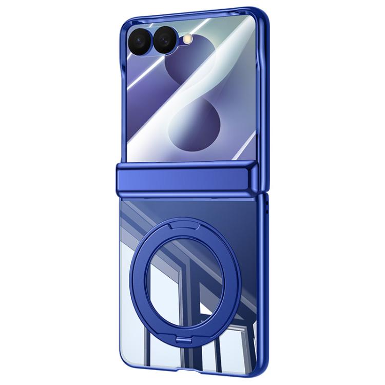 Electroplating Transparent Shockproof Phone Case With 360 Degree Holder, For Galaxy Z Fold8 5G, For Galaxy Z Fold8 Ultra 5G, For Galaxy Z Flip8 5G