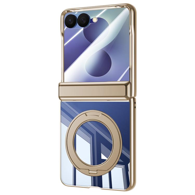 Electroplating Transparent Shockproof Phone Case With 360 Degree Holder, For Galaxy Z Fold8 5G, For Galaxy Z Fold8 Ultra 5G, For Galaxy Z Flip8 5G