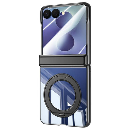 Electroplating Transparent Shockproof Phone Case With 360 Degree Holder, For Galaxy Z Fold8 5G, For Galaxy Z Fold8 Ultra 5G, For Galaxy Z Flip8 5G
