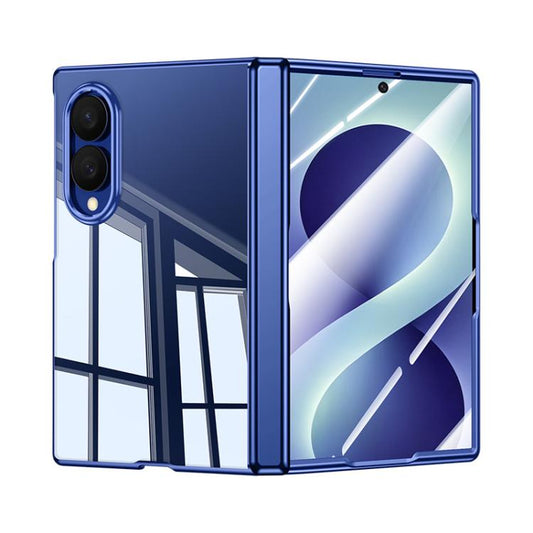 Integrated Shell And Flim Electroplating Transparent Shockproof Phone Case, For Galaxy Z Fold8 5G, For Galaxy Z Fold8 Ultra 5G, For Galaxy Z Flip8 5G