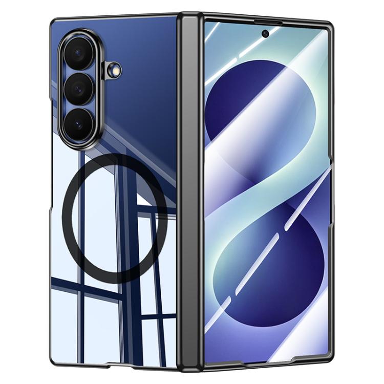 Electroplating Transparent Shockproof Magnetic Phone Case, For Galaxy Z Fold8 5G, For Galaxy Z Fold8 Ultra 5G, For Galaxy Z Flip8 5G
