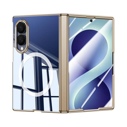 Electroplating Transparent Shockproof Magnetic Phone Case, For Galaxy Z Fold8 5G, For Galaxy Z Fold8 Ultra 5G, For Galaxy Z Flip8 5G