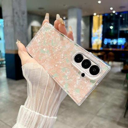 Pearlescent Shell Texture Phone Case, For Galaxy Z Fold8 Ultra 5G