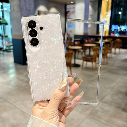 Pearlescent Shell Texture Phone Case, For Galaxy Z Fold8 Ultra 5G