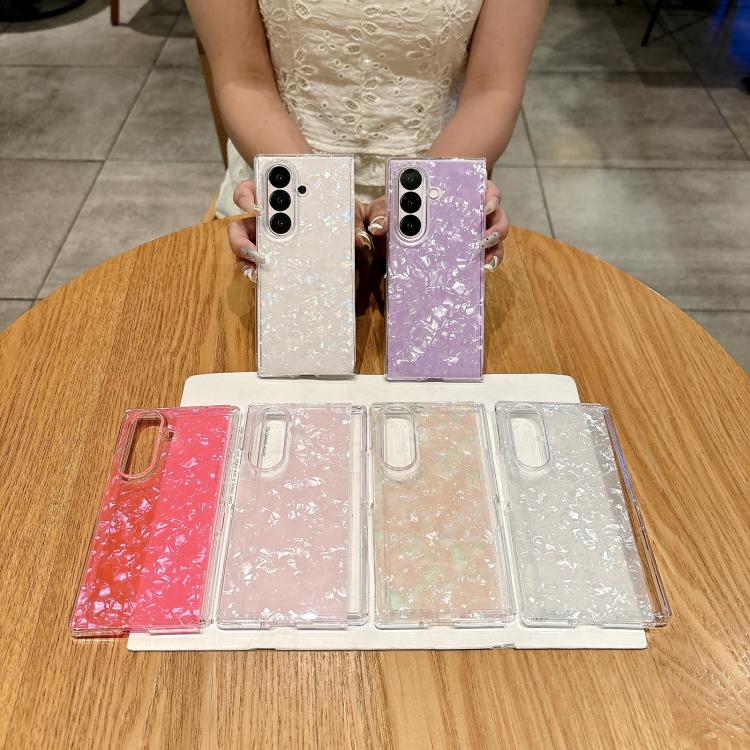 Pearlescent Shell Texture Phone Case, For Galaxy Z Fold8 Ultra 5G