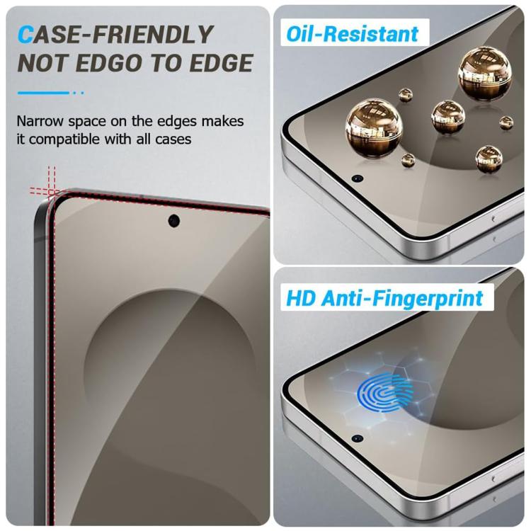 Kalebol High-Aluminum Screen-Printed Full-Coverage Anti-Fingerprint Black-Bordered HD Tempered Glass Film, For Galaxy Z Fold8 5G Outer Screen, For Galaxy Z Fold8 Ultra 5G Outer Screen, For Galaxy Z Flip8 5G Outer Screen