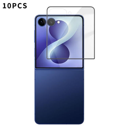 Kalebol 10pcs High-Aluminum Screen-Printed Full-Coverage Anti-Fingerprint Black-Bordered HD Tempered Glass Film, For Galaxy Z Fold8 5G Outer Screen, For Galaxy Z Fold8 Ultra 5G Outer Screen, For Galaxy Z Flip8 5G Outer Screen