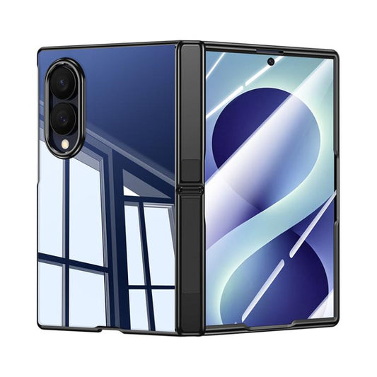 Electroplating Transparent Hinge Holder Phone Case, For Galaxy Z Fold8 5G, For Galaxy Z Fold8 Ultra 5G