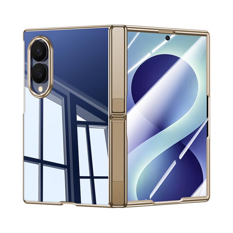 Electroplating Transparent Hinge Holder Phone Case, For Galaxy Z Fold8 5G, For Galaxy Z Fold8 Ultra 5G