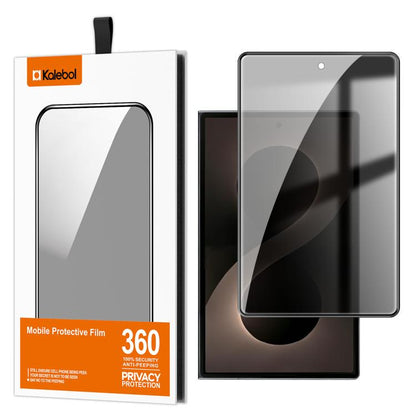 Kalebol High-Aluminum Screen-Printed Full-Coverage Black-Border Privacy Tempered Glass Film, For Galaxy Z Fold8 5G Outer Screen, For Galaxy Z Fold8 Ultra 5G Outer Screen, For Galaxy Z Flip8 5G Outer Screen
