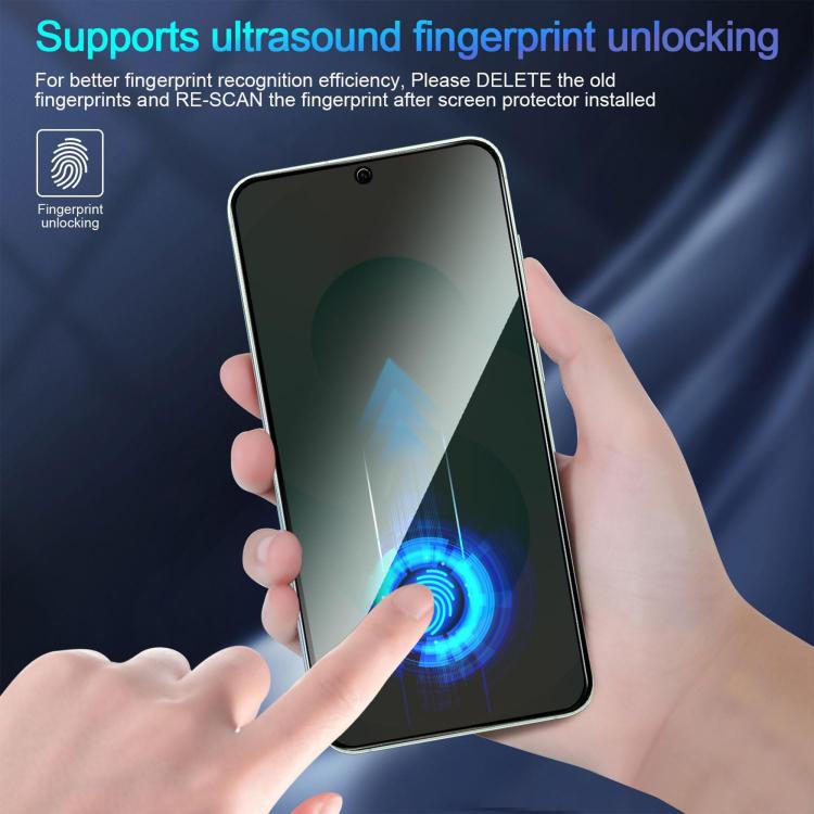 Kalebol 10pcs High-Aluminum Screen-Printed Full-Coverage Black-Border Privacy Tempered Glass Film, For Galaxy Z Fold8 5G Outer Screen, For Galaxy Z Fold8 Ultra 5G Outer Screen, For Galaxy Z Flip8 5G Outer Screen
