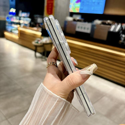 Pearlescent Shell Texture Flower Pattern Phone Case, For Galaxy Z Fold8 Ultra 5G, For Galaxy Z Flip8 5G