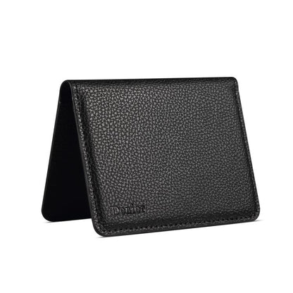 Denior V28 Litchi Texture Magnetic Vegan Leather Wallet Phone Card Holder, V28