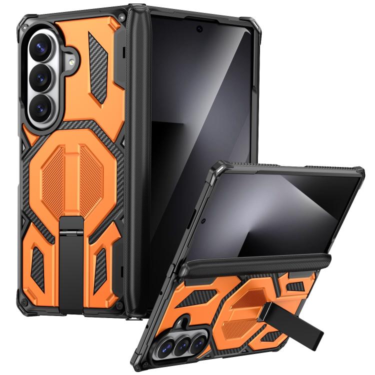 Hidden Metal Holder Magnetic Shockproof Phone Case, For Galaxy Z Fold8 5G, For Galaxy Z Fold8 Ultra 5G, For Galaxy Z Flip8 5G, For Galaxy Z Fold7 5G