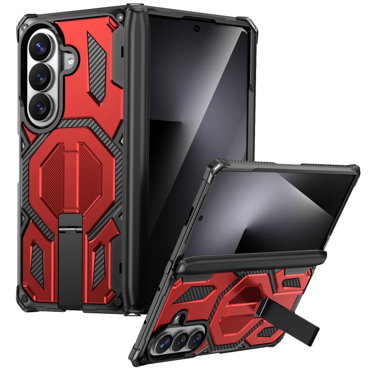 Hidden Metal Holder Magnetic Shockproof Phone Case, For Galaxy Z Fold8 5G, For Galaxy Z Fold8 Ultra 5G, For Galaxy Z Flip8 5G, For Galaxy Z Fold7 5G