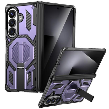 Hidden Metal Holder Magnetic Shockproof Phone Case, For Galaxy Z Fold8 5G, For Galaxy Z Fold8 Ultra 5G, For Galaxy Z Flip8 5G, For Galaxy Z Fold7 5G