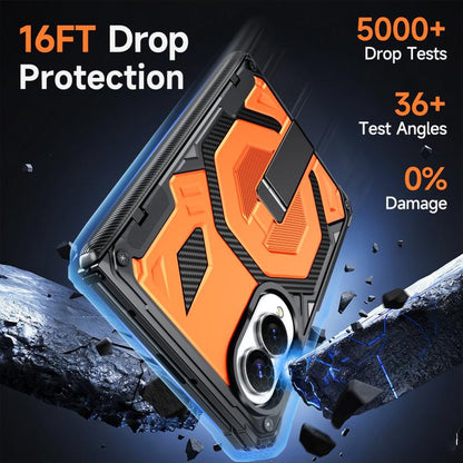 Hidden Metal Holder Magnetic Shockproof Phone Case, For Galaxy Z Fold8 5G, For Galaxy Z Fold8 Ultra 5G, For Galaxy Z Flip8 5G, For Galaxy Z Fold7 5G