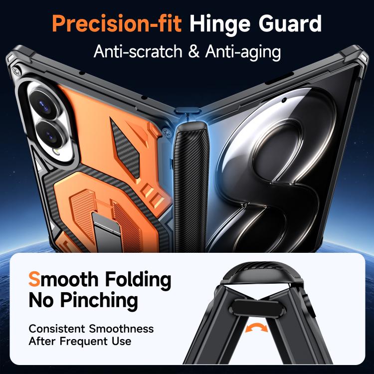 Hidden Metal Holder Magnetic Shockproof Phone Case, For Galaxy Z Fold8 5G, For Galaxy Z Fold8 Ultra 5G, For Galaxy Z Flip8 5G, For Galaxy Z Fold7 5G